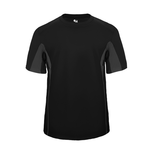 Badger Sport Drive Tee (414700-024804), Color 'Black/Graphite'